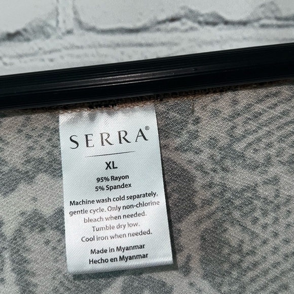 Serra Brown & Black Cheetah Print Sleeveless dress size XL - Picture 9 of 14